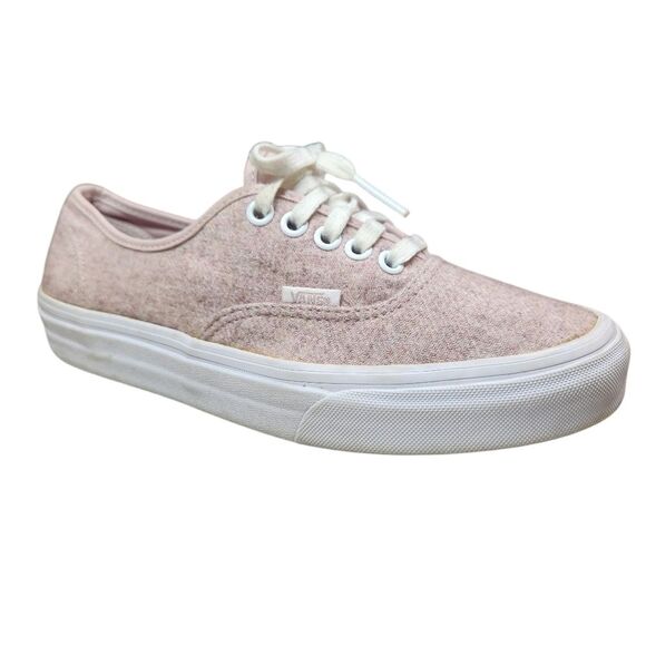 Vans Authentic Sneakers Unisex Flannel Violet Ice Pink Wool Platform Lace Up 8 - Picture 4 of 16